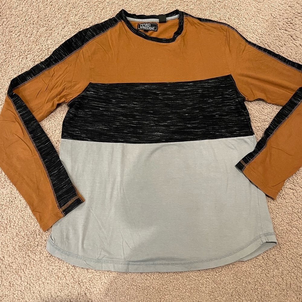 Men's HARD EDGE pull-over long sleeve tee